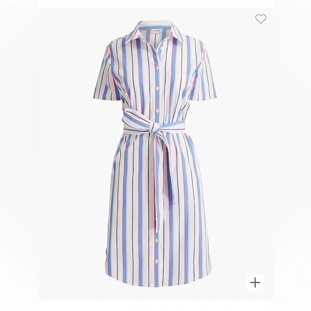 New! J. Crew Short-sleeve belted shirtdress nwt 18994